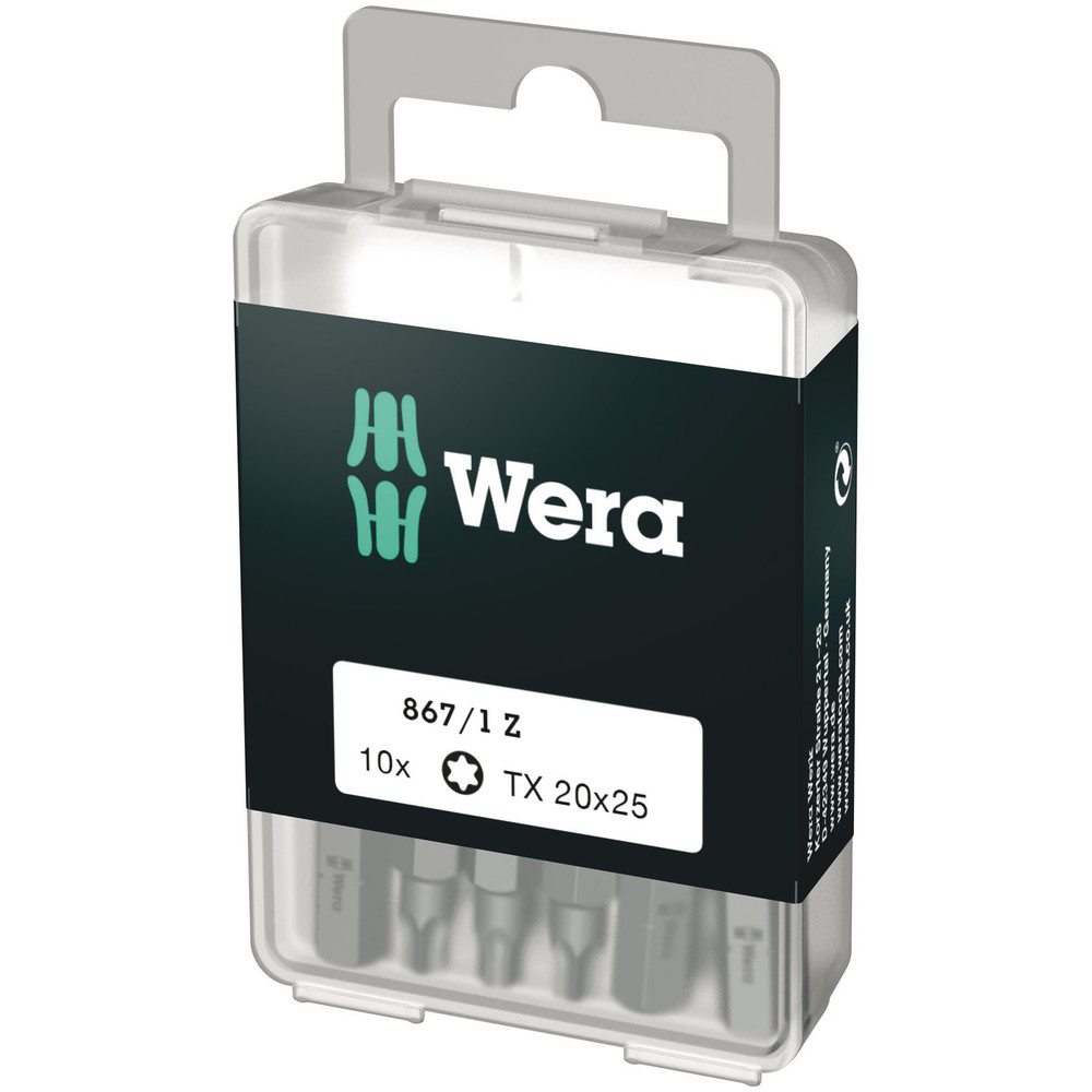 Embouts TORX DIY 867/1 Z TORX 20 x 25 mm DIY-Box WERA - 05072408001