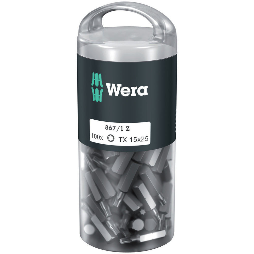 Embouts TORX DIY 100 867/1 Z TORX 15 x 25 mm DIY-Box WERA - 05072447001
