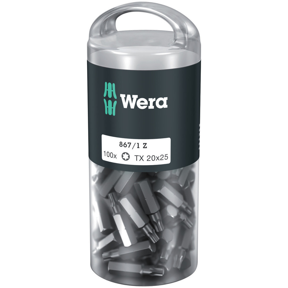 Embouts TORX DIY 100 867/1 Z TORX 20 x 25 mm DIY-Box WERA - 05072448001