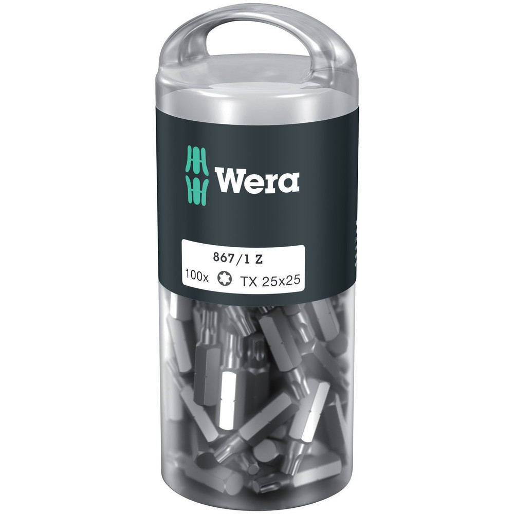 Embouts TORX DIY 100 867/1 Z TORX 25 x 25 mm DIY-Box WERA - 05072449001