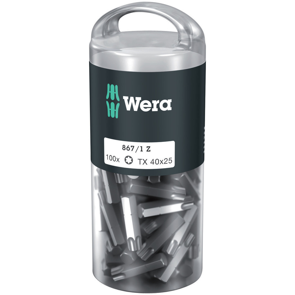 Embouts TORX DIY 100 867/1 Z TORX 40 x 25 mm DIY-Box WERA - 05072452001