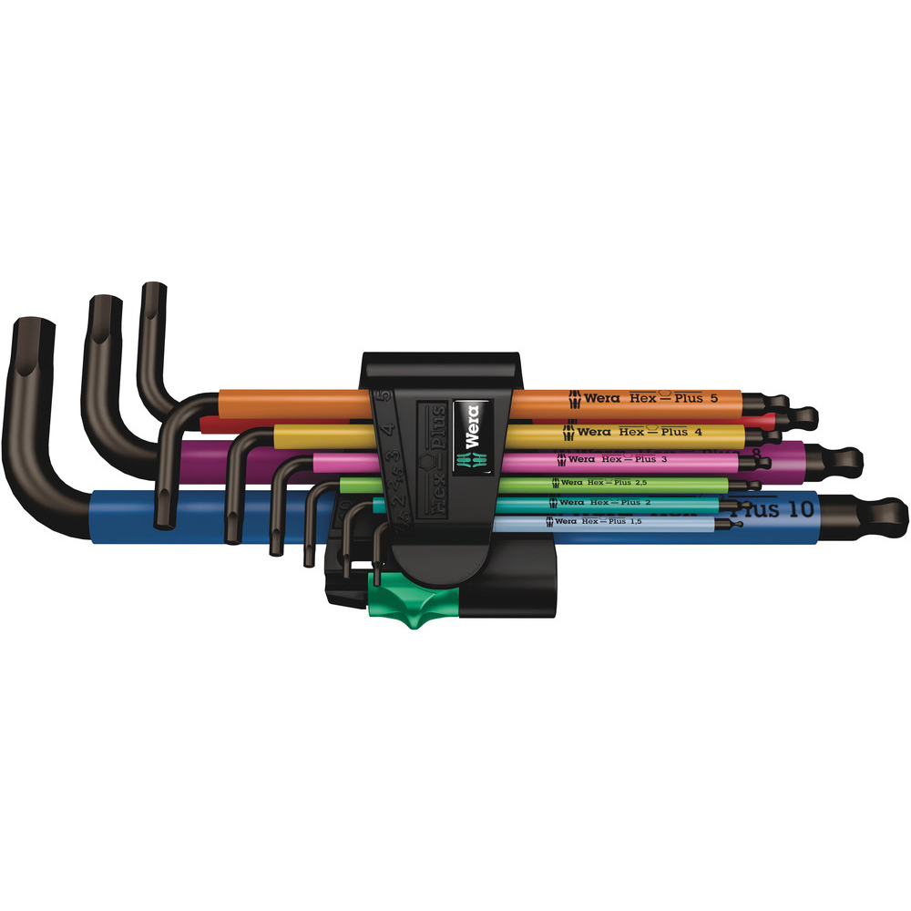 1 SB Jeu de clés mâles coudées, syst. métrique, BlackLaser 950/9 Hex-Plus 1 WERA - 05073593001