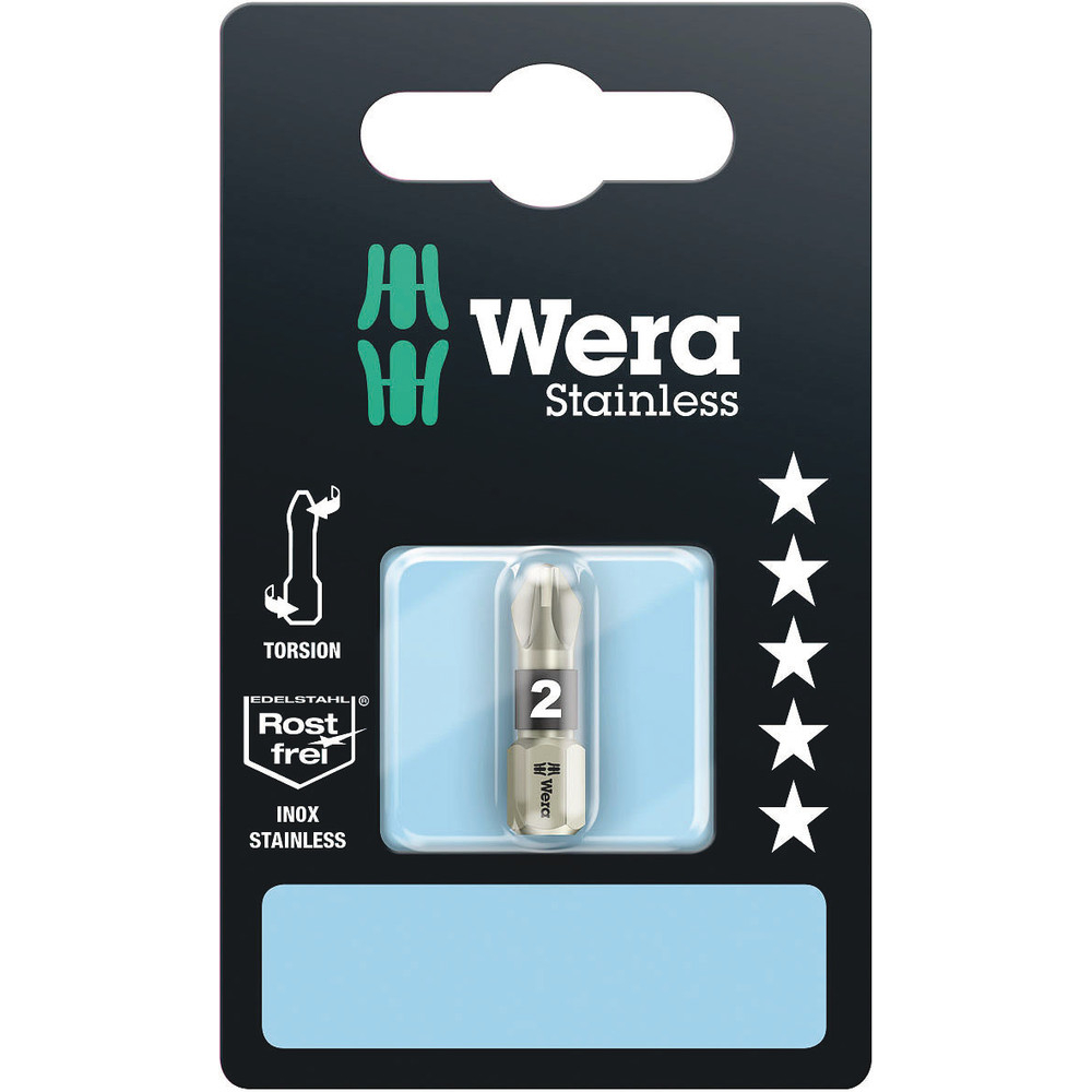 Embouts TS SB, acier inoxydable 3855/1 TS PZ 2 x 25 mm SB WERA - 05073614001