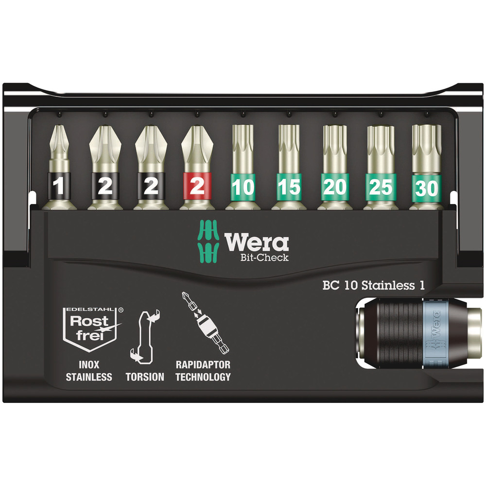 Bit-Check 10 Stainless 1 SB Bit-Check 10 Stainless 1 SB WERA - 05073630001