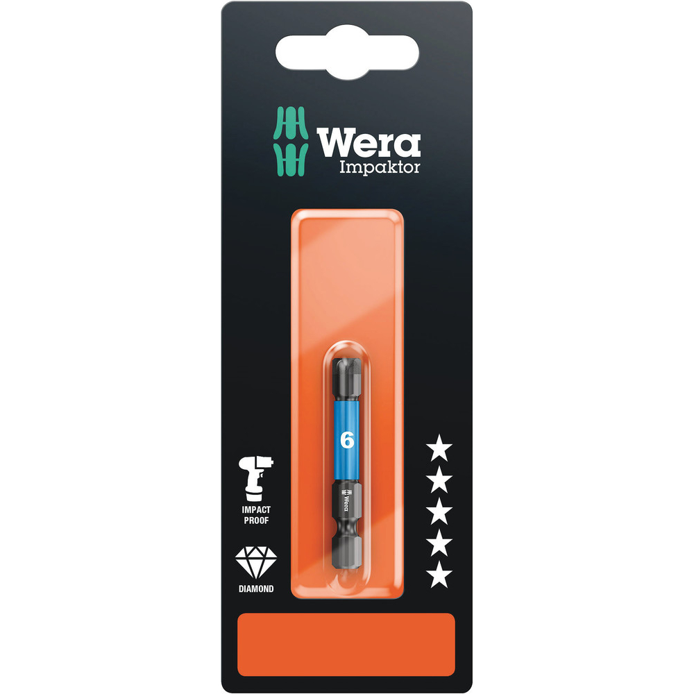 Embouts Hex-Plus IMP DC Impaktor SB 840/4 IMP DC Hex-Plus 6,0 x 50 mm SB WERA - 05073946001