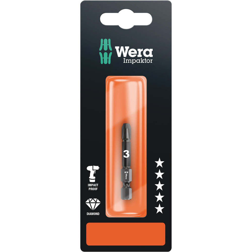 Embouts IMP DC Impaktor SB 855/4 IMP DC PZ 3 x 50 mm SB WERA - 05073962001