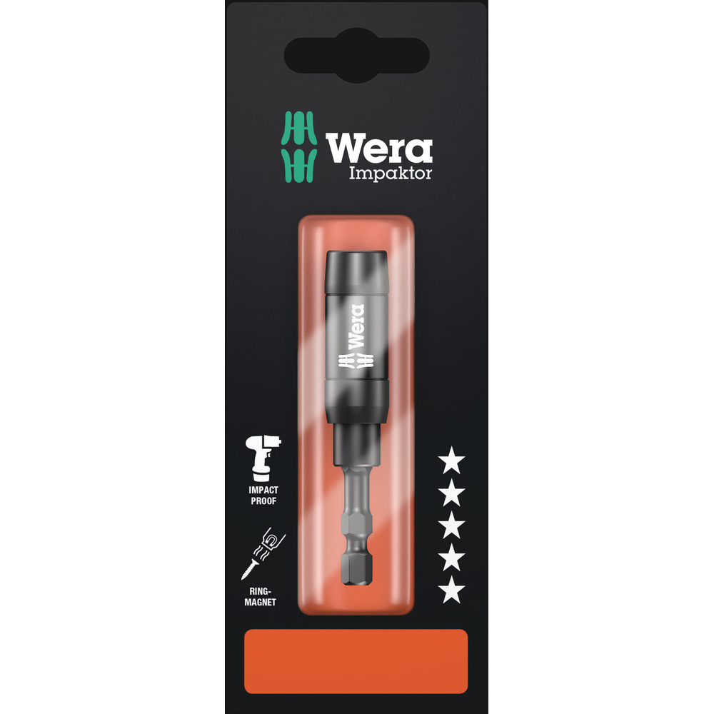 Porte-embouts Impaktor avec aimant annulaire et jonc d’arrêt 897/4 IMP R SB WERA - 05073990001