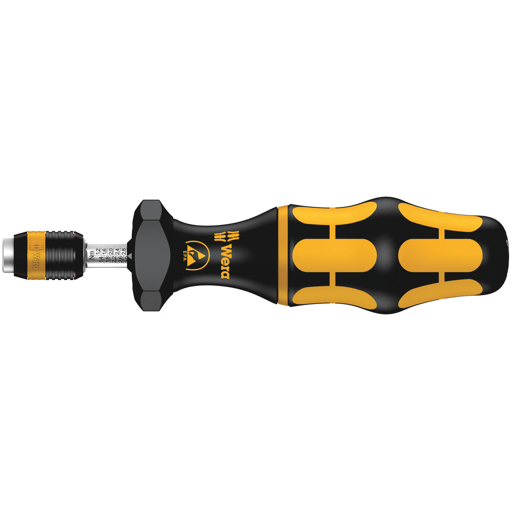 Tournevis dynamométrique réglable (0,1-3,0 Nm) avec mandrin à serrage rapide Rapidaptor 7432 ESD 90,0 - 150,0 Ncm WERA - 05074784001