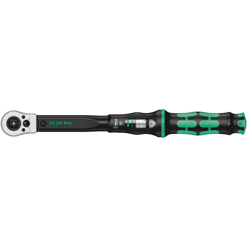 Clé dynamométrique Push 20 - 100 Nm Click-Torque C 2 d/g Wera - 05075625001
