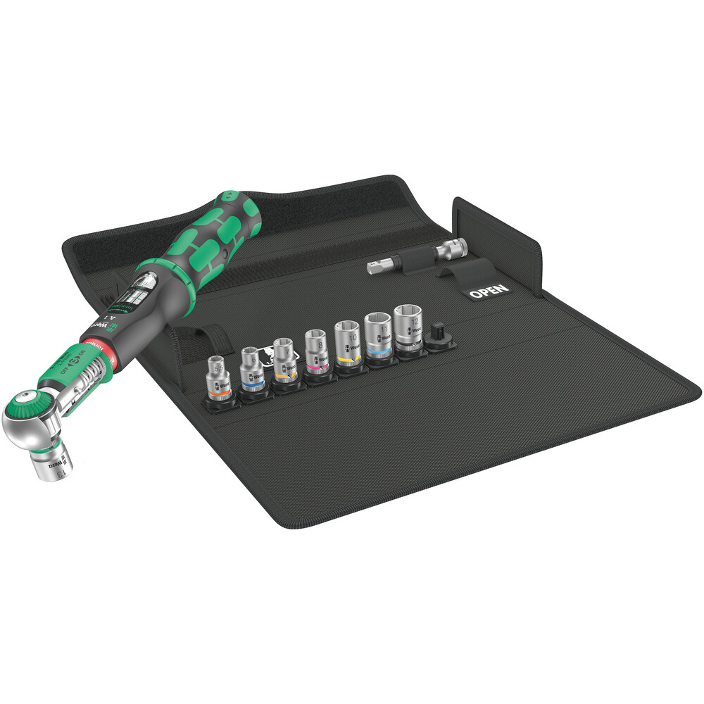 Clé dynamomé. +douilles+housse textile Safe-Torque A 1 Set 1 Wera - 05075830001