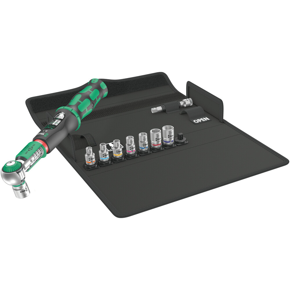 Clé dynamomé. +douilles+housse textile Safe-Torque A 1 Set Imperial 1 Wera - 05075831001