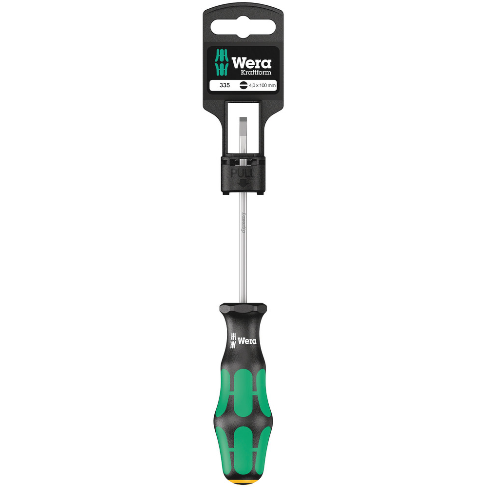 Tournevis pour vis à fente 335 0,6 x 3,5 x 100 mm Hang-Tag WERA - 05100042001