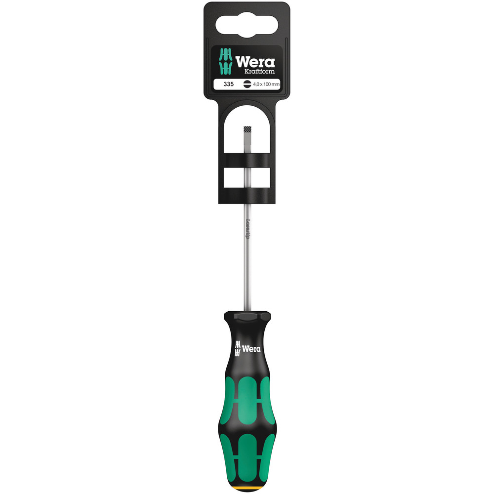 Tournevis pour vis à fente 335 0,8 x 4,0 x 100 mm Hang-Tag WERA - 05100043001