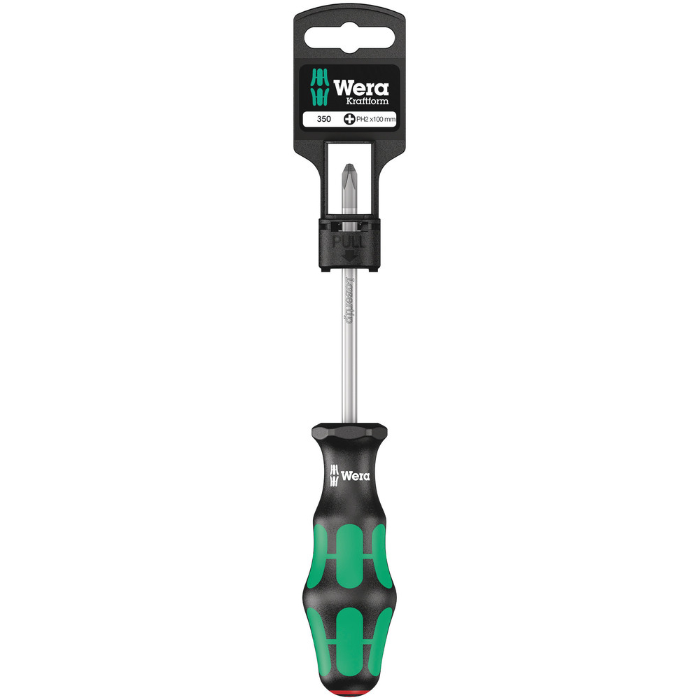 Tournevis pour vis Phillips 350 PH 2 x 100 mm Hang-Tag WERA - 05100052001