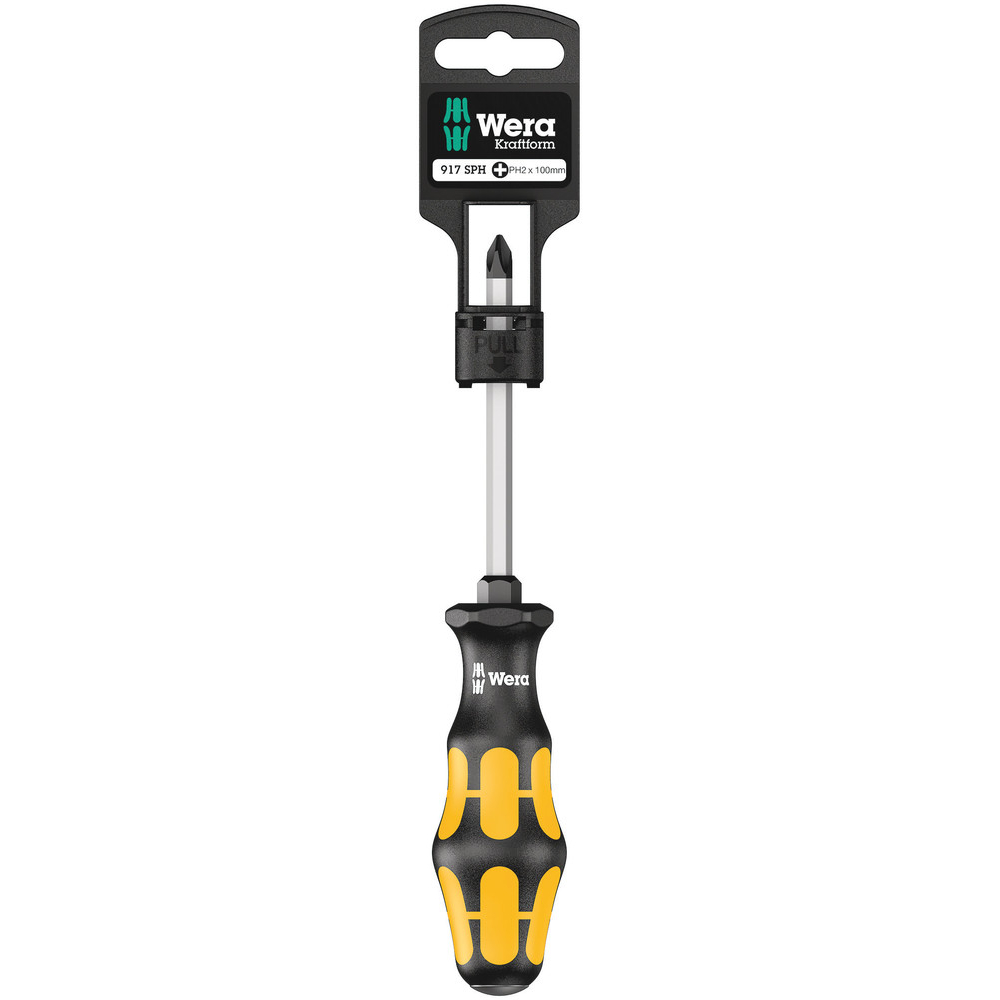 Tournevis pour vis cruciformes 917 SPH PH 1 x 80 mm Hang-Tag WERA - 05100075001
