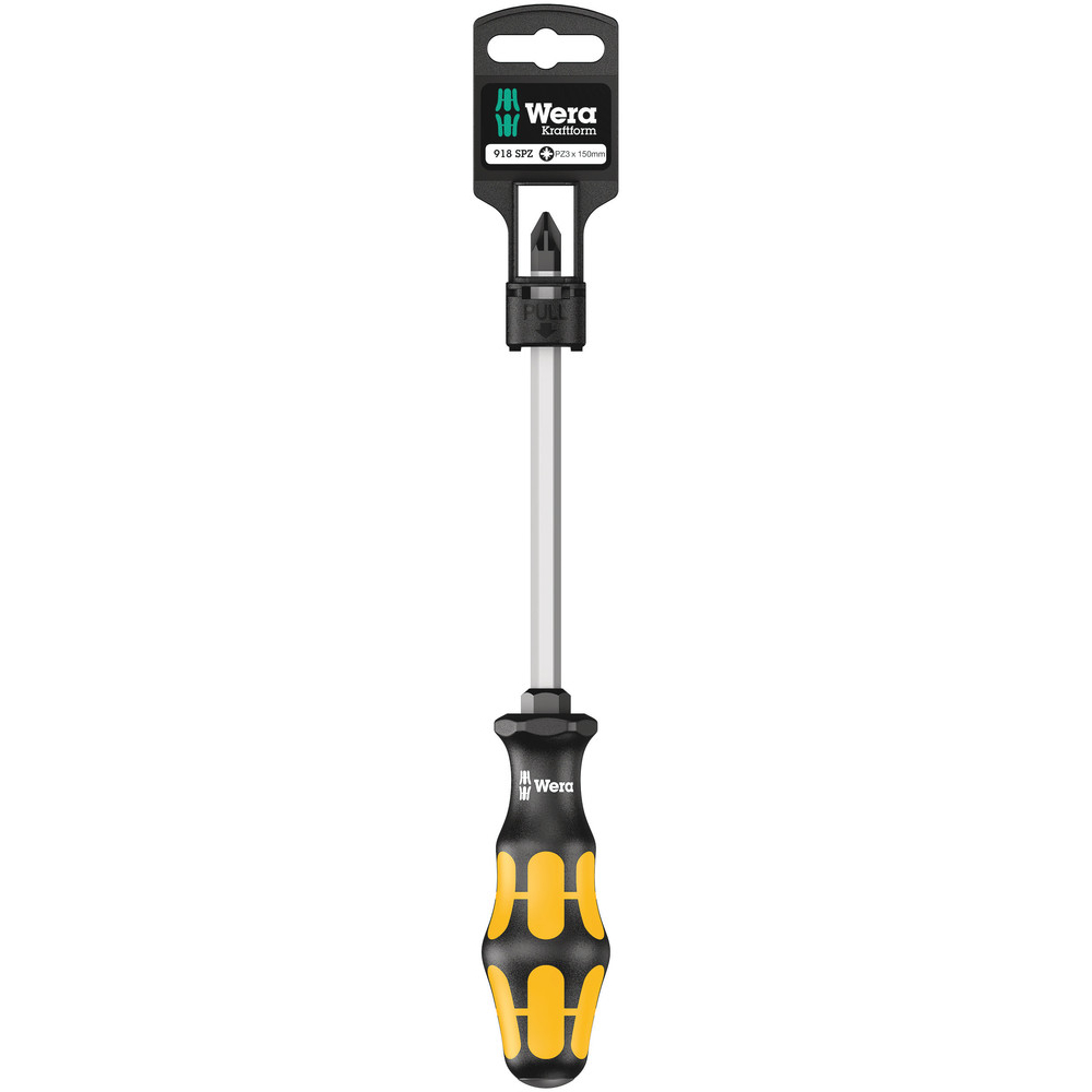 Tournevis pour vis cruciformes PZ 918 SPZ PZ 3 x 150 mm Hang-Tag WERA - 05100082001