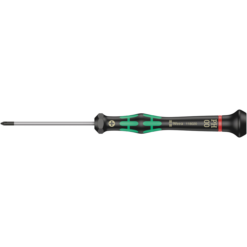 Tournevis électronicien pour vis cruciformes PH 2050 PH 00 x 60 mm WERA - 05118020001