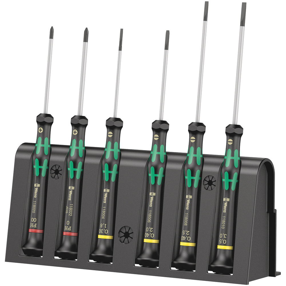 Jeu de tournevis électronicien + Rack 2035/6 A WERA - 05118150001
