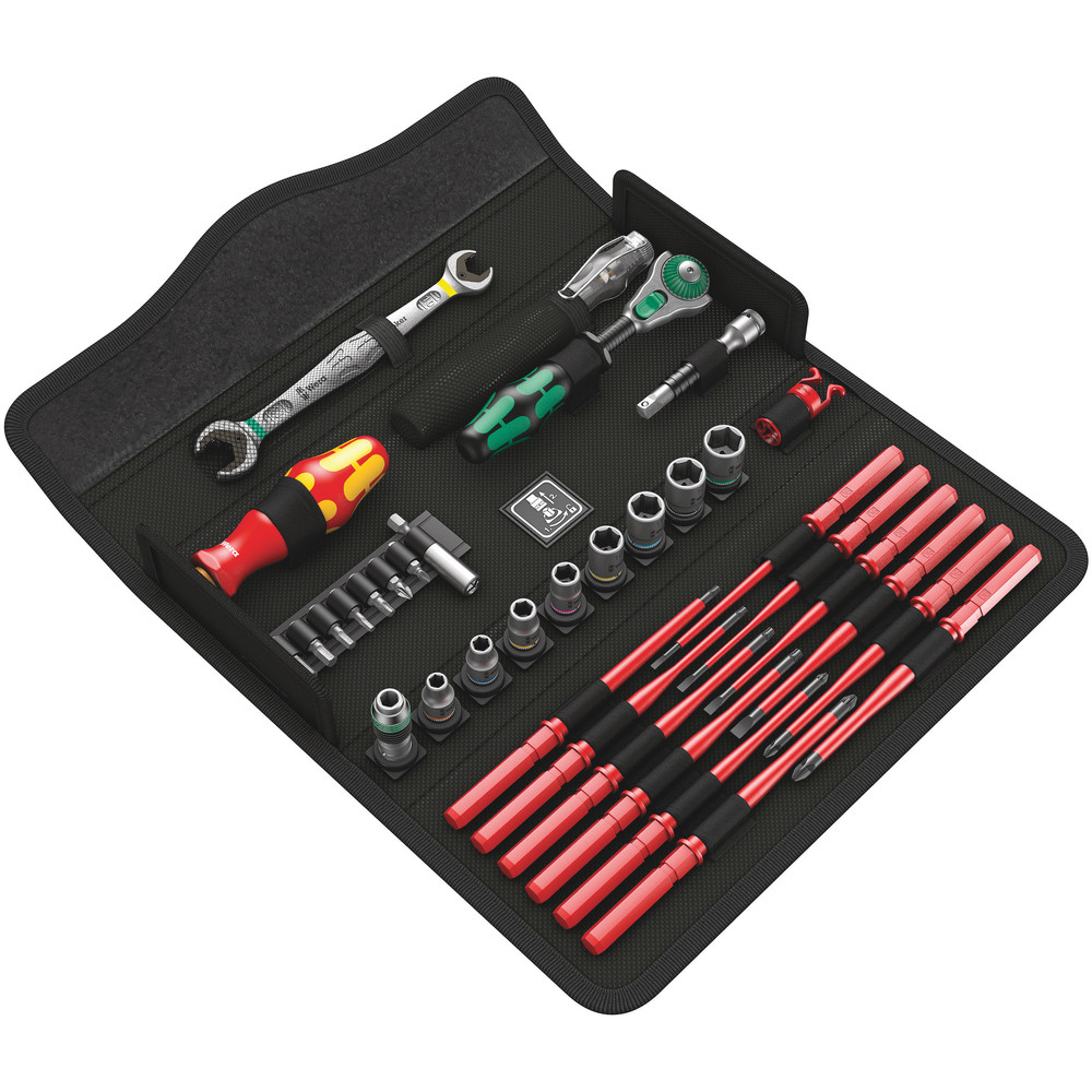 Composition 35 pièces pour maintenance électrique WERA - 05135926001