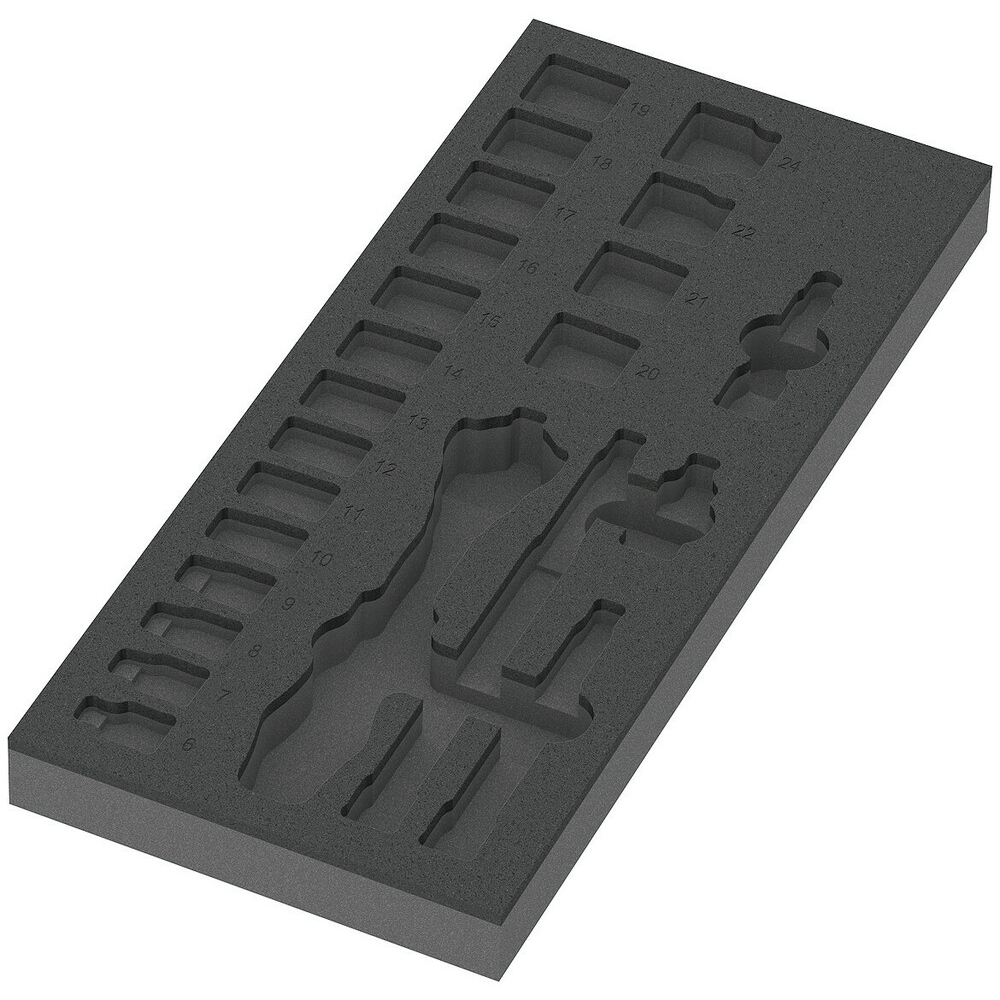 Pièce de rechange, sans outils 9821 Insert en mousse p.j. cliquet 8000 B Zyklop Wera - 05137321001