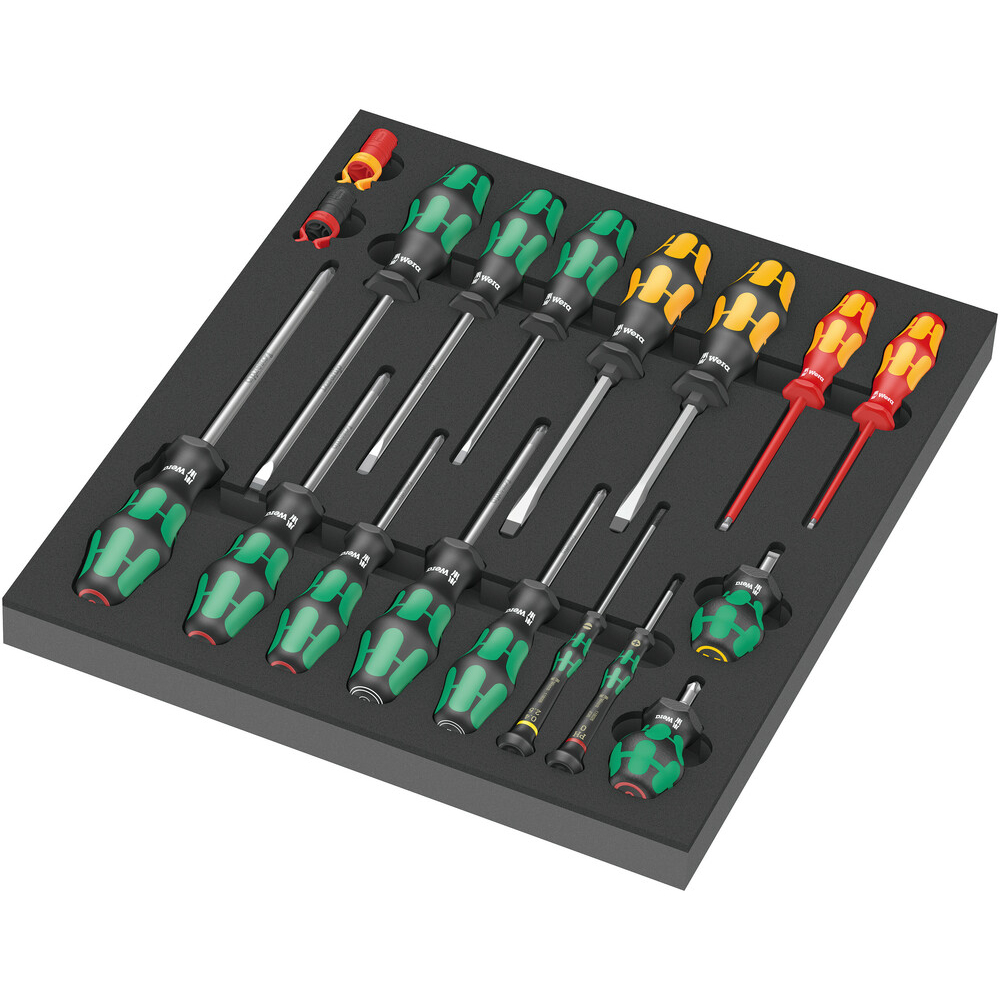 Jeu de 18 outils 9710 Insert en mousse jeu de tournevis 1 Wera - 05150101001