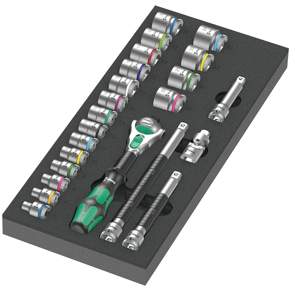 Jeu de cliquet Zyklop 23 pièces, 3/8