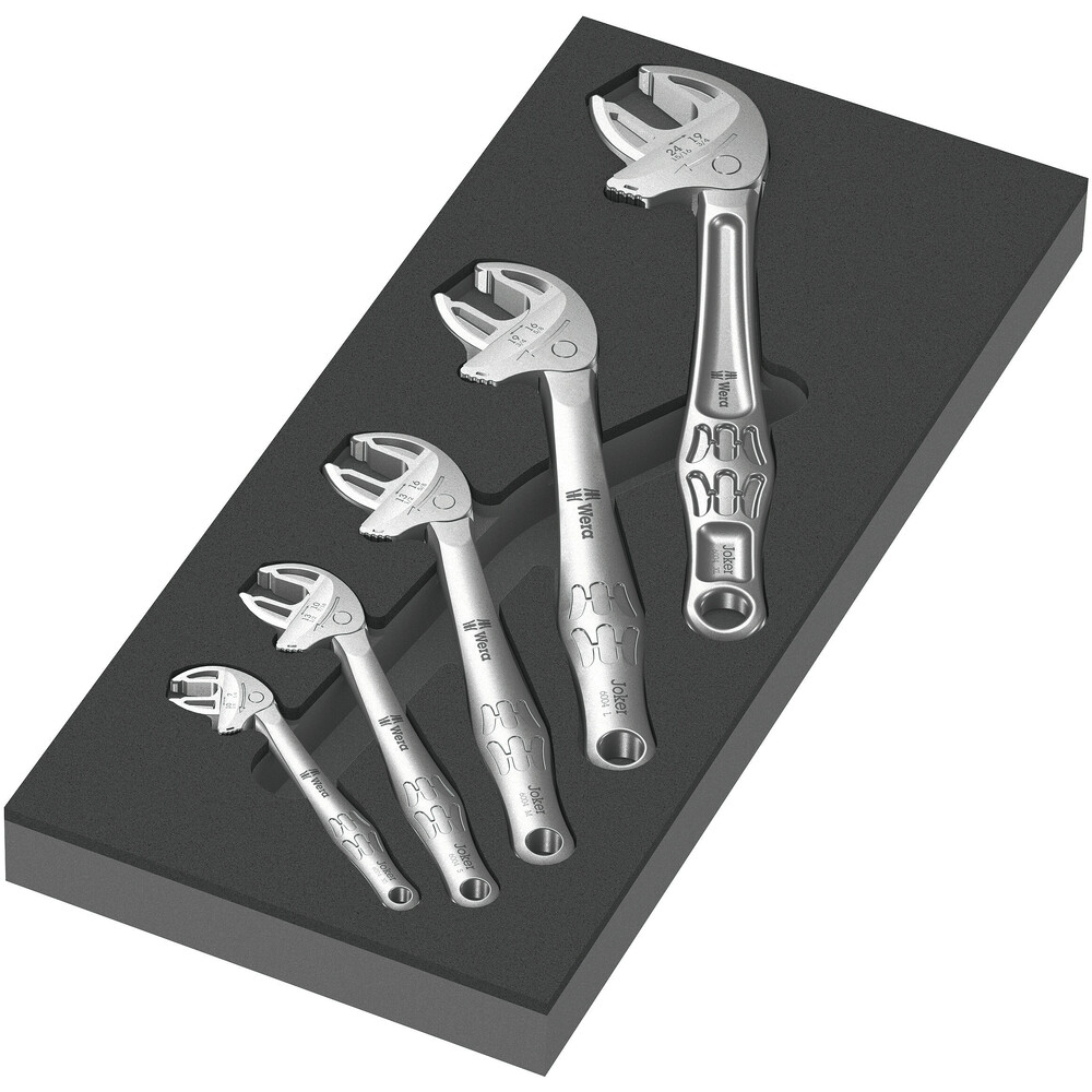 Jeu de clés à fourche auto-ajustables, 5 pièces 9732 Insert en mousse jeu 6004 Joker 1 Wera - 05150122001