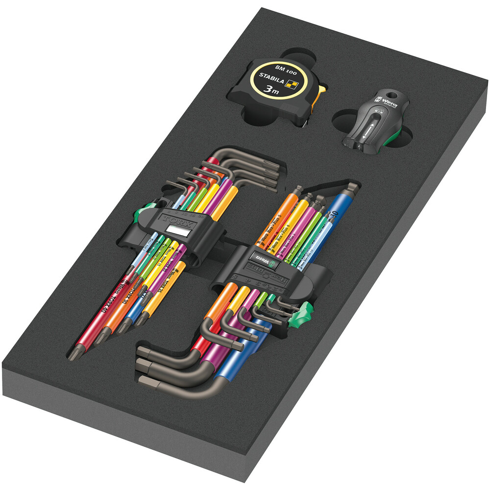 Jeu de clés coudées 18 pièces 9740 Insert en mousse jeu de clés coudées 1 Wera - 05150140001