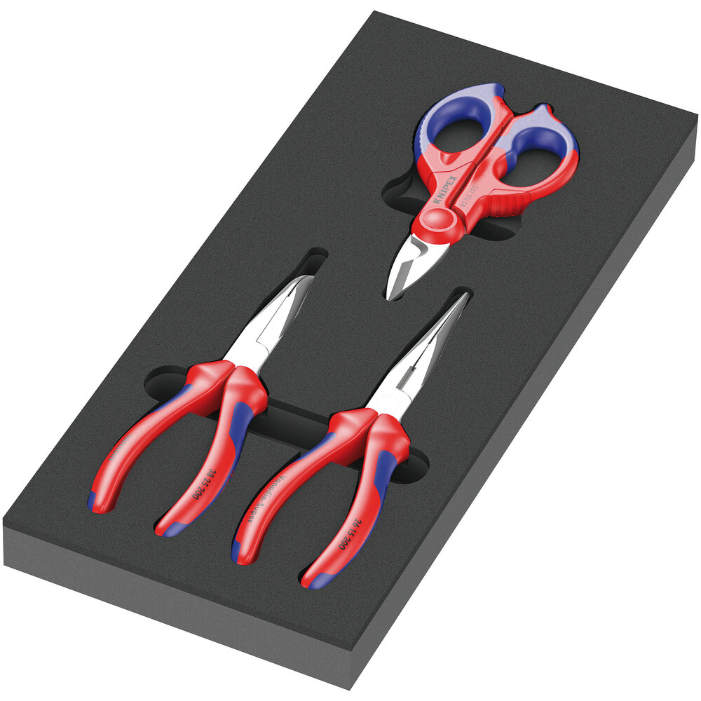 Jeu de pinces 3 pièces 9781 Insert en mousse jeu de pinces KNIPEX 2 Wera - 05150181001