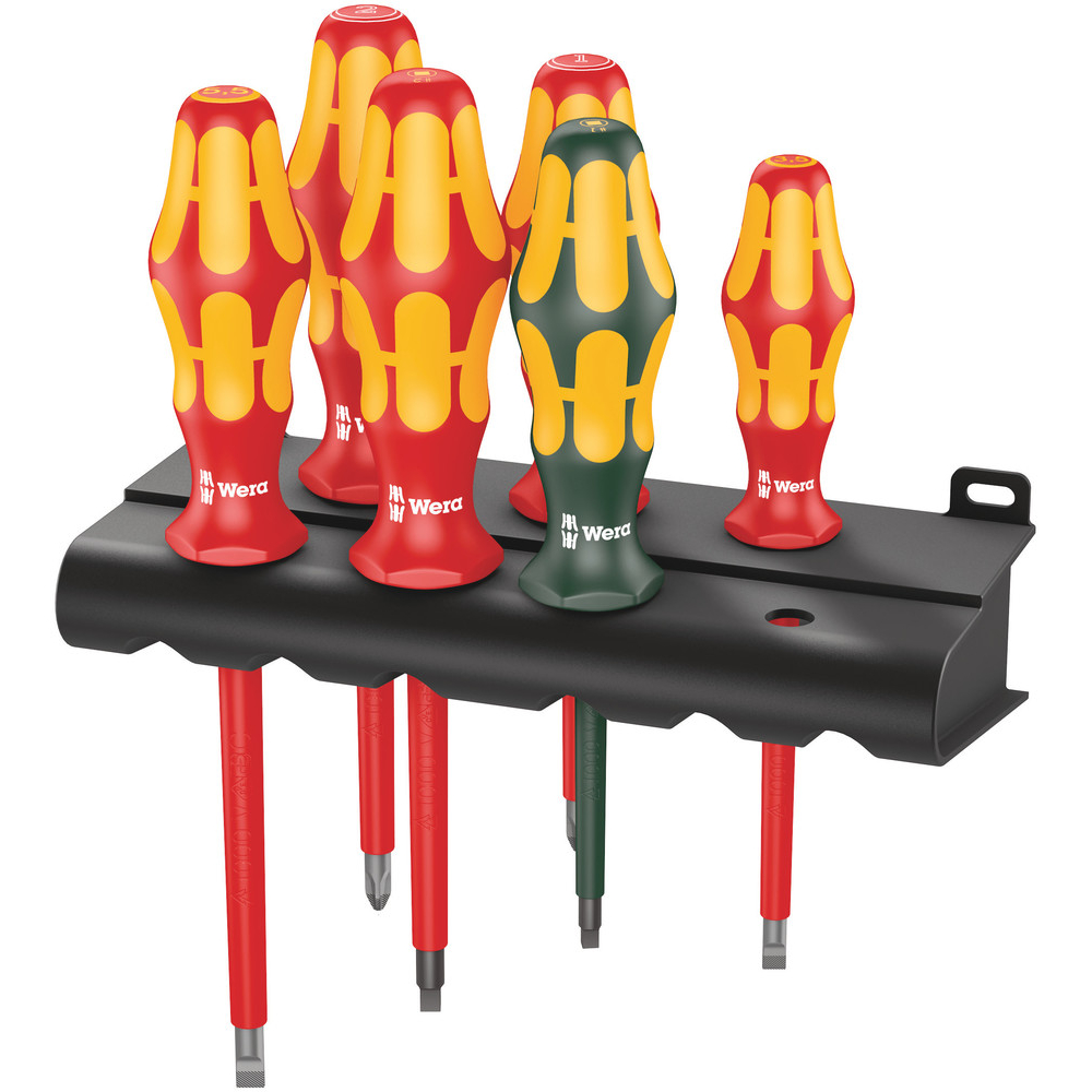 Rack Jeu de tournevis Kraftform Plus Série 100 + Rack 160 i/168 i/6 Rack WERA - 05347777001