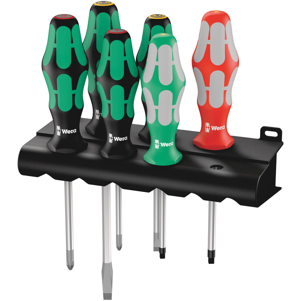 Jeu de tournevis + Rack 334/368/6 WERA - 05347778001