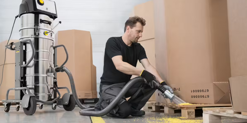 Aspirateur industriel ATEX : aspiration en zone à risque