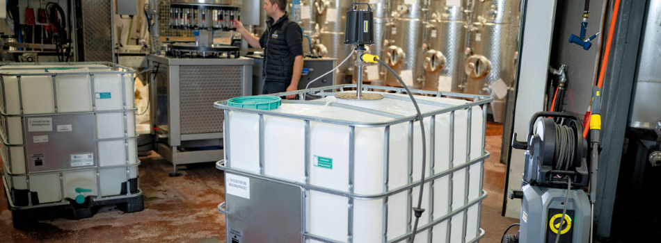 Nettoyage cuves et fûts : la lavage haute pression