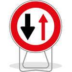 Panneau de signalisation temporaire de prescription BK