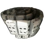 Chaines acier tuilées