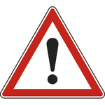 Panneaux de signalisation permanents danger A