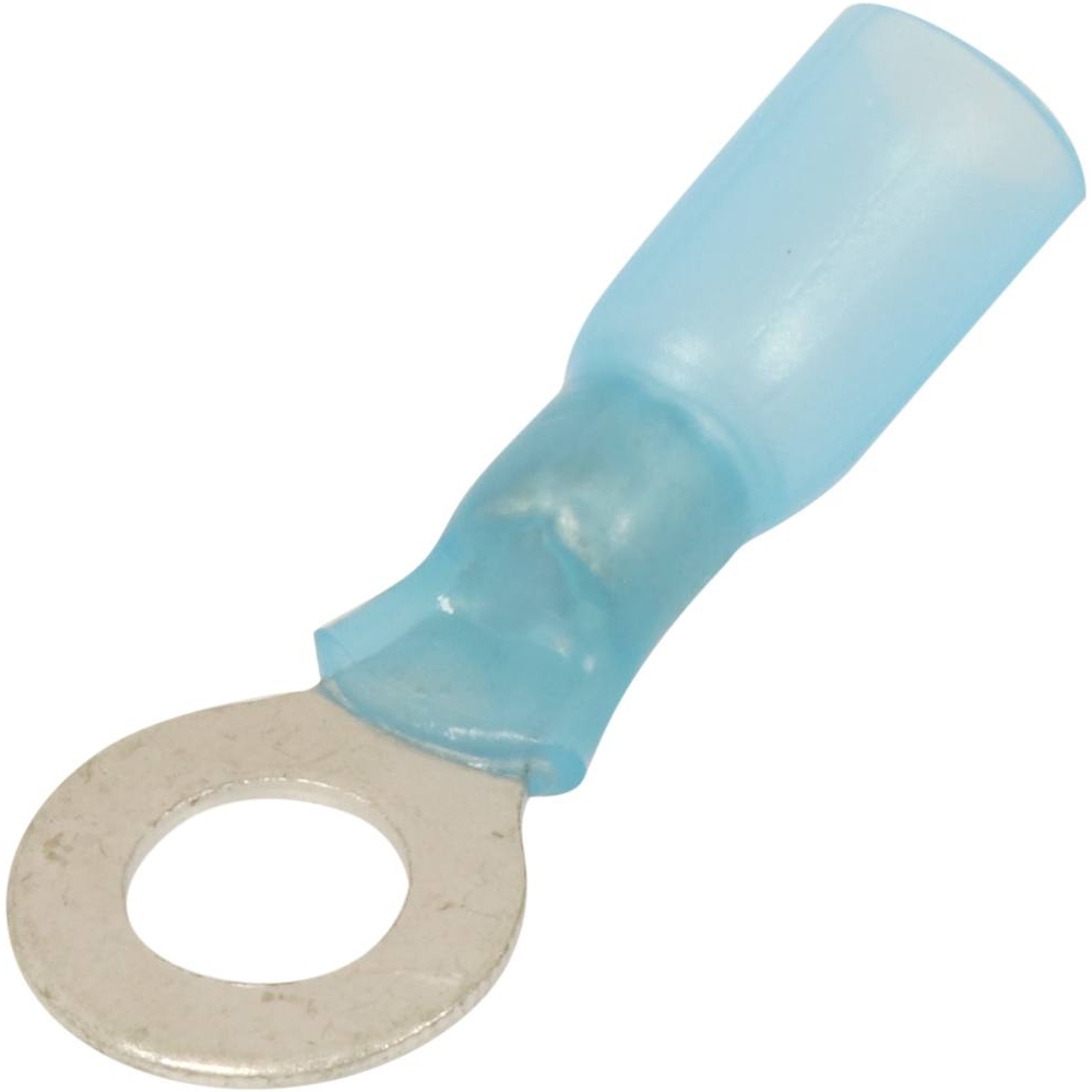 Cosse à oeil isolée thermorétractable bleue M6 - Lot de 50 - SODELEC - 02719.50