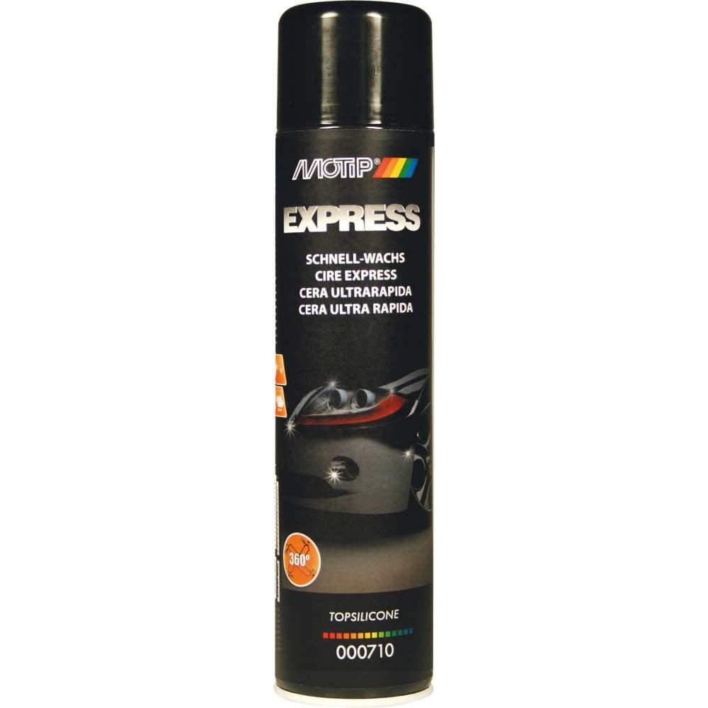 Cire express rendu brillant - aérosol 600ml - Lot de 6 - MOTIP - 03918.06