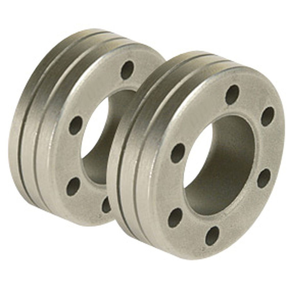 LOT DE 2 GALETS TYPE C - FIL PLEIN ACIER Ø 0.8/1.0 - GYS - 042094