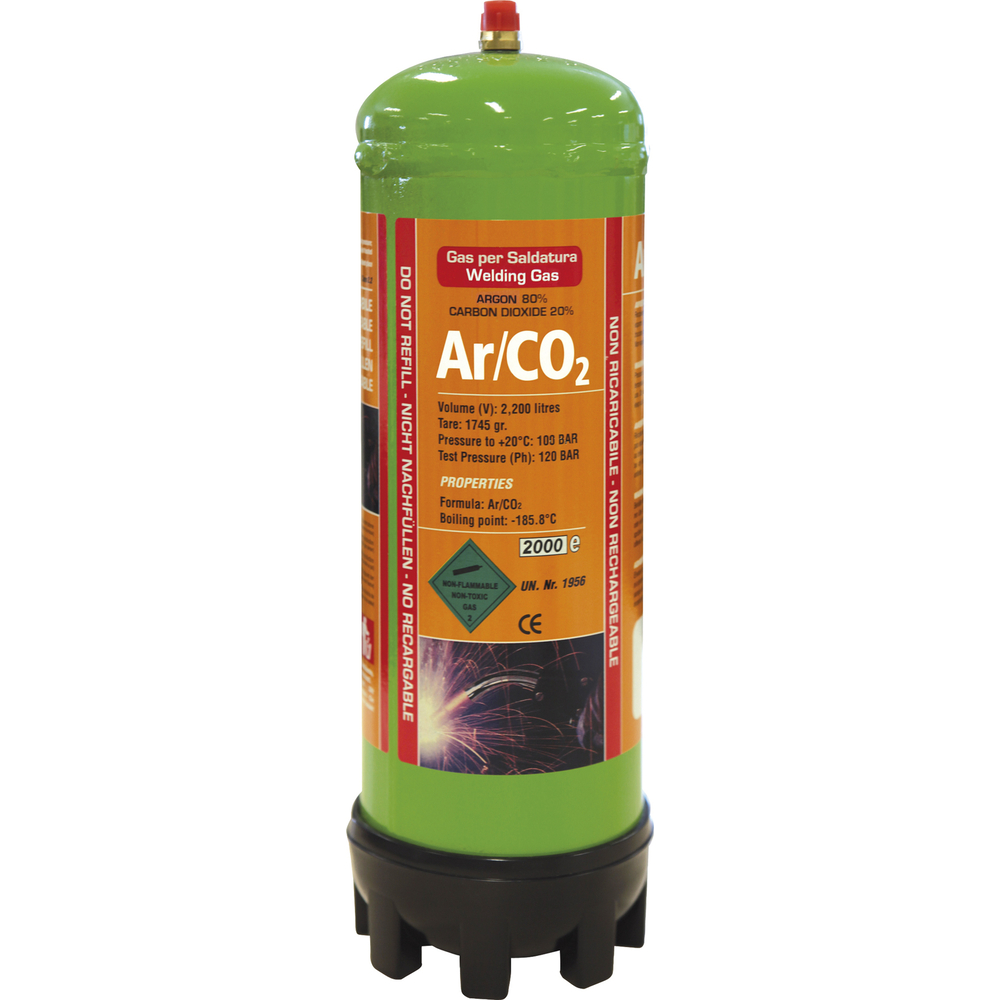 BOUTEILLE JETABLE - ARGON/CO2 - 2,2 litres - GYS - 043671