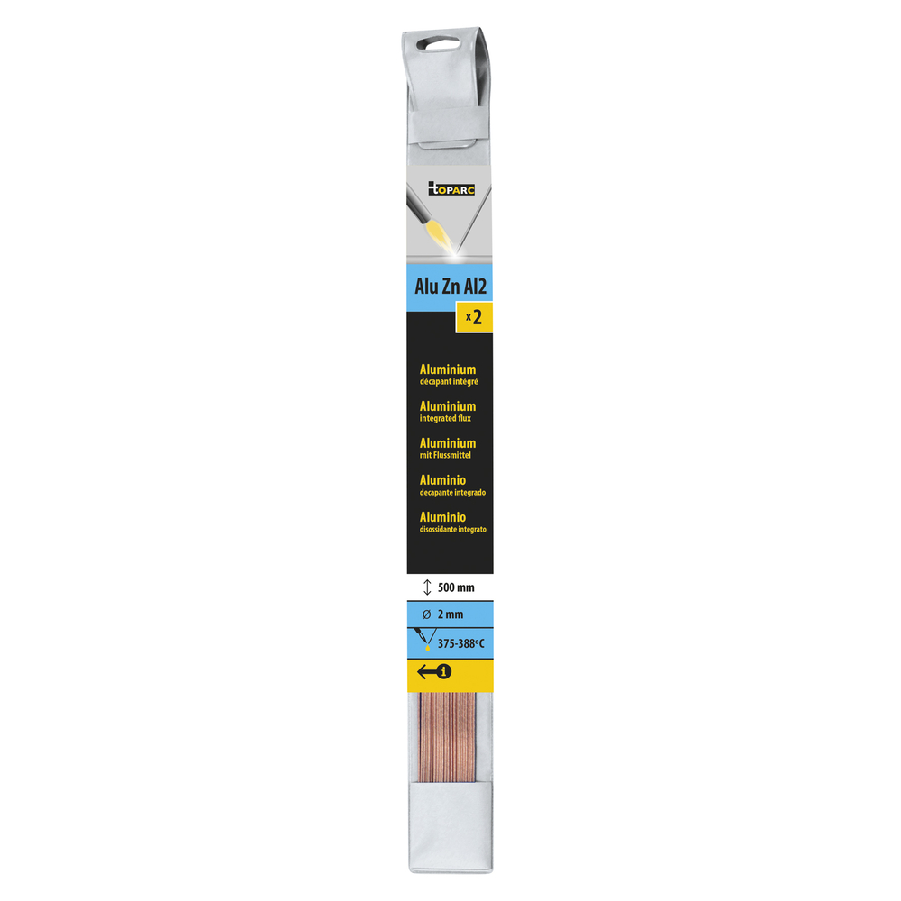 2 BAGUETTES ALU - DECAPANT INCORPORE Ø 2mm - L. 500mm - GYS - 047433