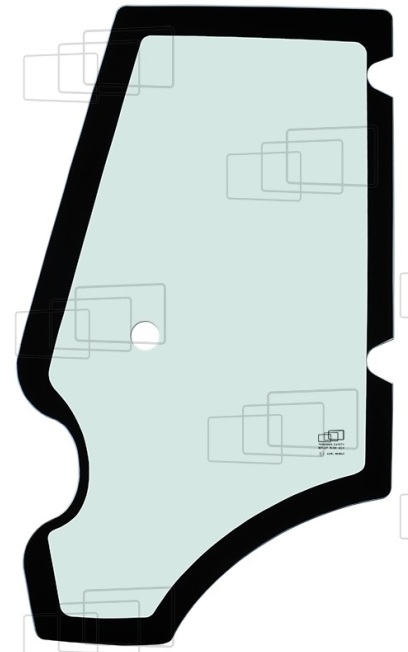 Vitre de porte gauche JCB 827/80361 adaptable 053593G