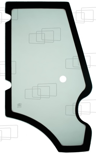 Vitre de porte droite 3CX, 4CX et 5CX JCB 827/80362 adaptable - 053598J