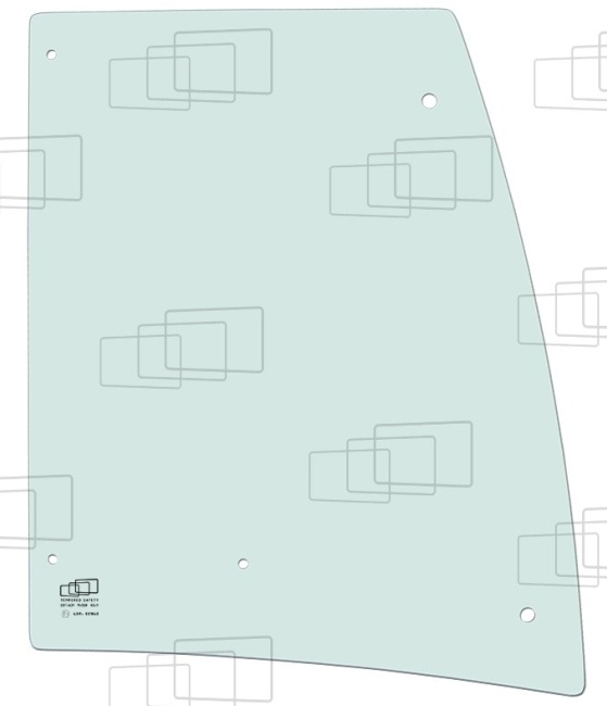 Vitre de porte partie haute MECALAC 6099904M1 adaptable