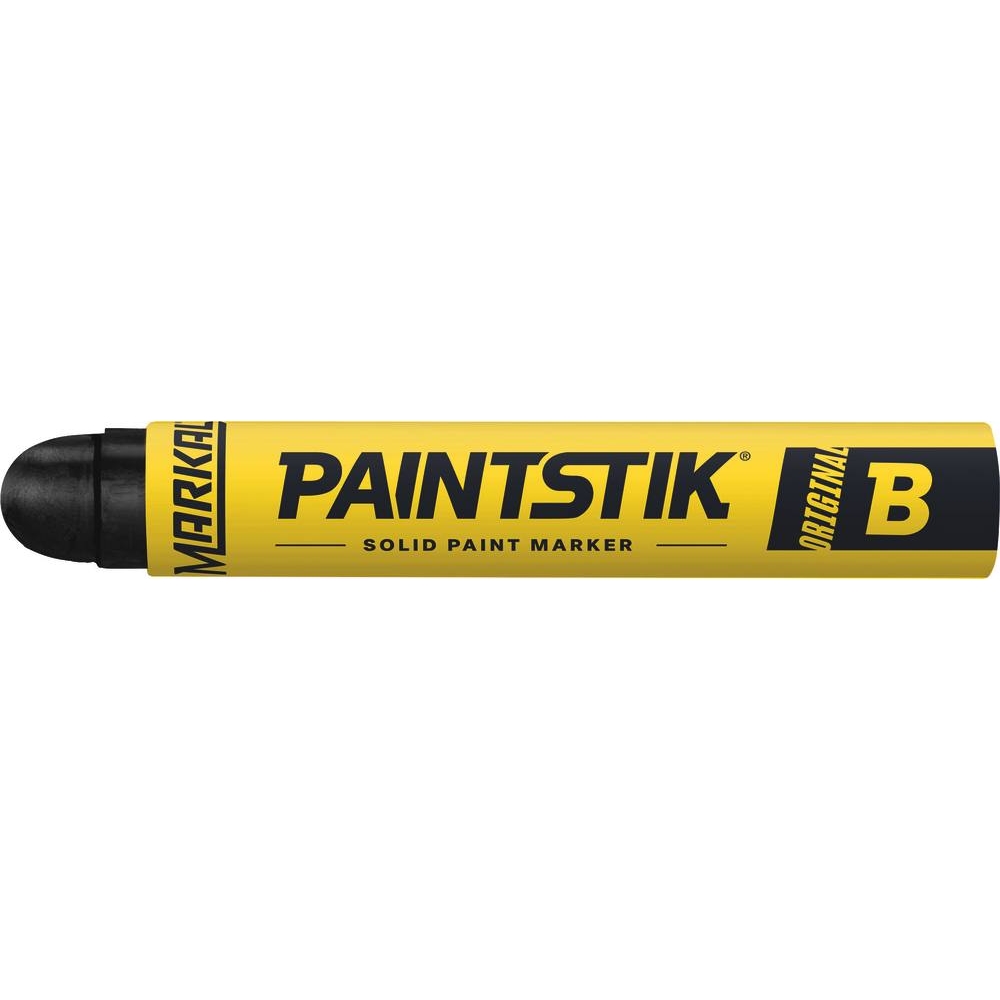 Bâton de peinture solide toutes surfaces PAINTSTIK Original B noir - Lot de 12 - MARKAL - 08734.12