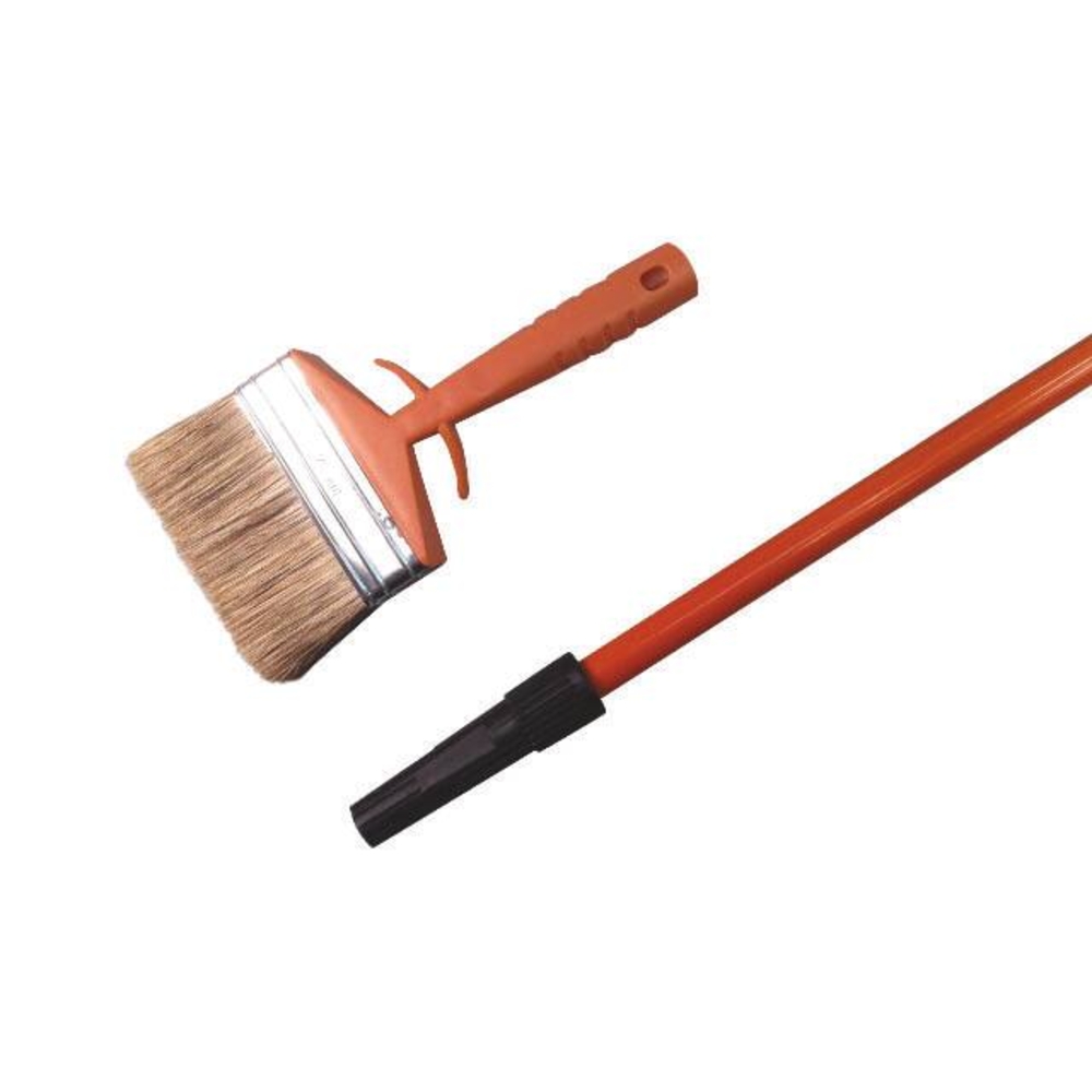 Pinceau/brosse rectangulaire 120mm pour lasure avec rallonge 1m - GREEN PLAISANCE - 09969