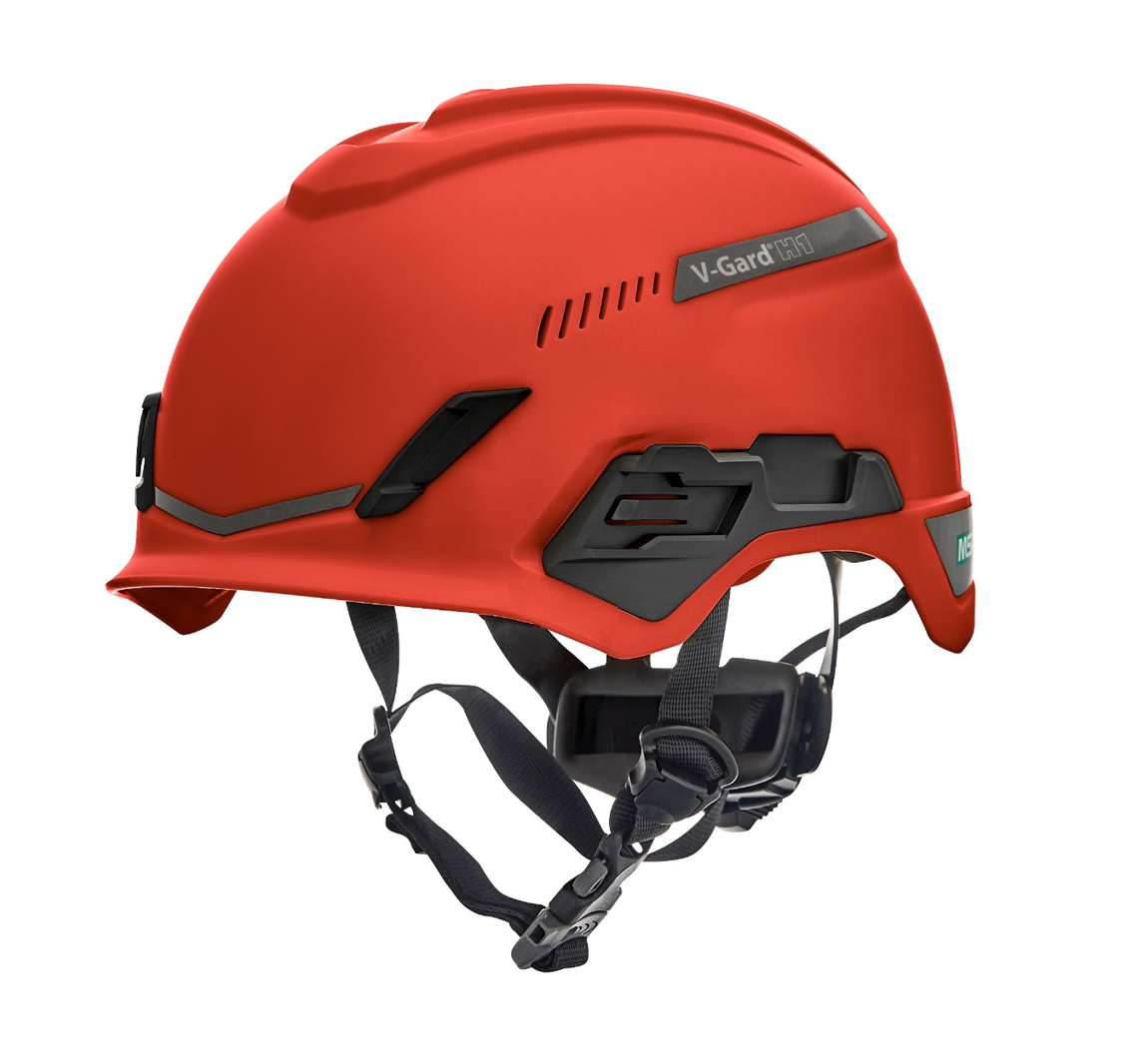 Casque V-Gard H1 TRIVENT FT3PIV rouge EN 12492:2012-04 ANSI/ISEA Z89.1-2014 - MSA - 10194784
