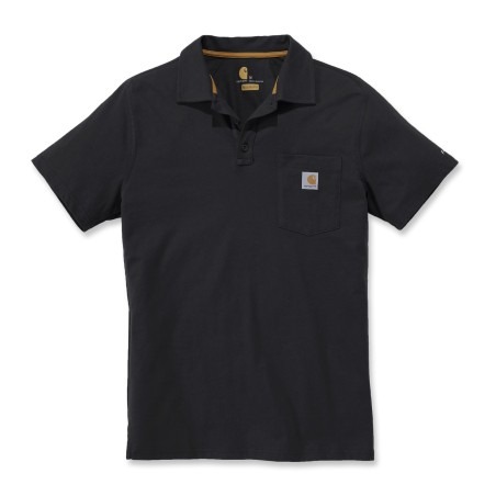 Polo FORCE COTTON DELMONT POCKET Noir - CARHARTT -103569