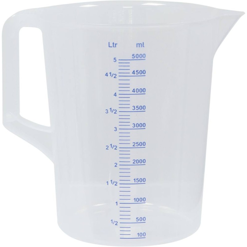 MESURE 5 LITRES GRADUEE-TRANSPARENT--10359