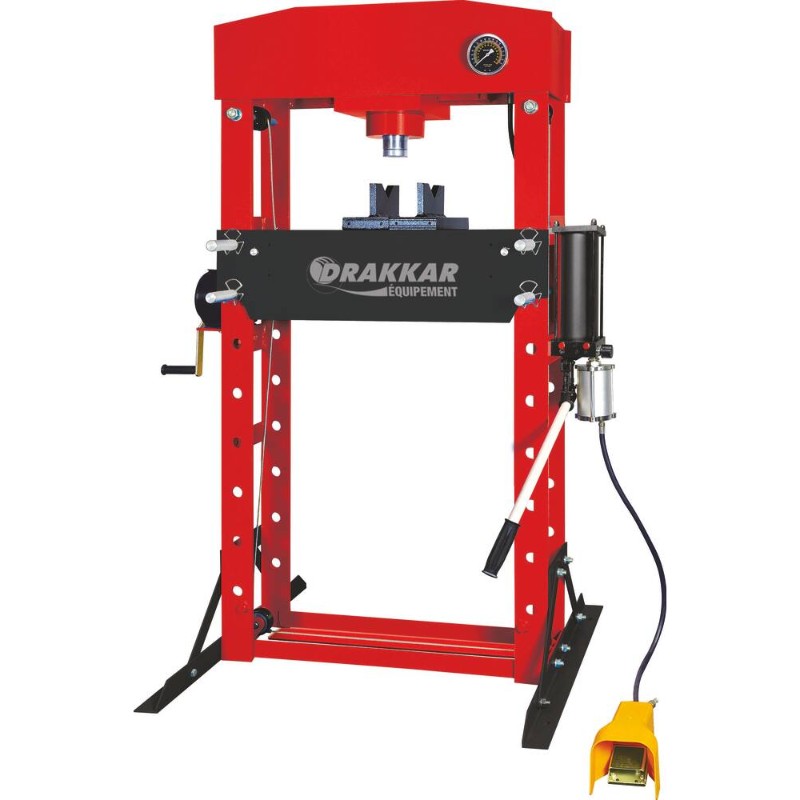 Presse d'atelier manuelle et pneumatique 50t - DRAKKAR - 10550